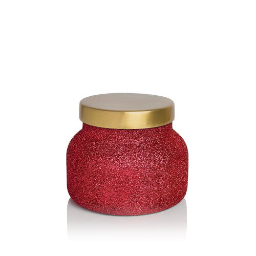 Capri Blue CB 601-VOL Glam Red Glitter Volcano Signature Candle Jar- 19 oz