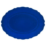 Certified International CI 31xxx Crackle Oval Platter 18in x 13.5in - 4 Colors