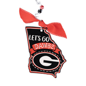 Glory Haus GH 421143402 Let's Go Georgia Flat Ornament