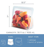Stasher ST SU01-CL Stasher Reusable Stand Up Bag, Clear
