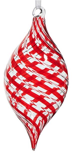 Raz Imports Red Swirl Ornament - Thumbnail 2