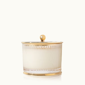 Thymes TH 62610-08 Frasier Fir Gilded Medium Poured Candle, Frosted Wood Grain