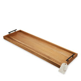 True Brands 26 11364 TWINE LIVING Acacia Wood Longboard Cheese Board with Metal Handle