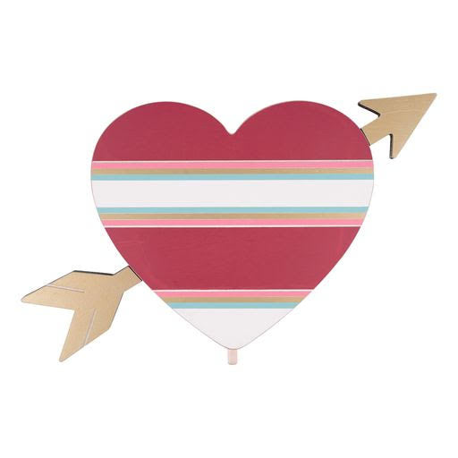 Glory Haus GH 33150536 Heart With Arrow Welcome Topper