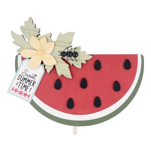 Glory Haus GH 33150544 Sweet Summertime Watermelon Welcome Topper