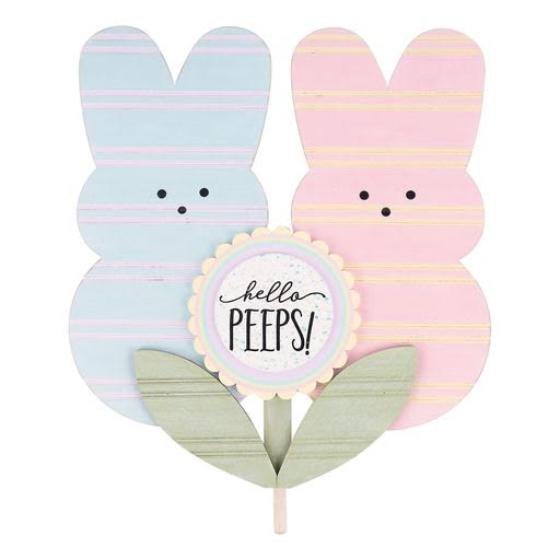 Glory Haus GH 33150543 Striped Hello Peeps Welcome Topper