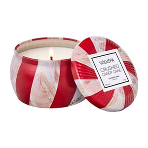 Voluspa 5516 Crushed Candy Cane Mini Tin