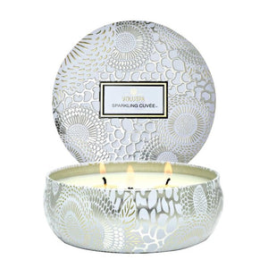 Voluspa 72229 Sparkling Cuvee 3 Wick Tin