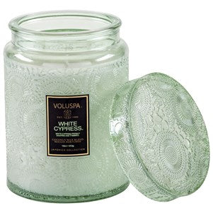 Voluspa 73319 White Cypress 18 oz Large Jar