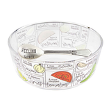 MUD PIE MP 48500236xx GUAC GLASS DIP BOWL SET