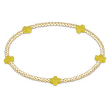 eNewton Design 26 BSCSM2Gxx Signature Cross Small 2mm Gold Bracelet - 15 Styles