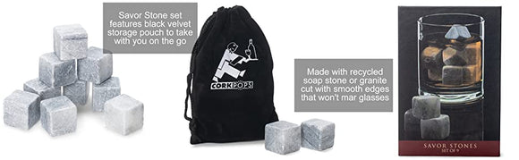 CorkPops CP 00777 Whiskey Stones