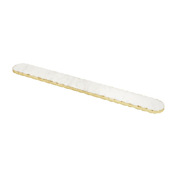 Mud Pie MP 40700442 Long Gold Marble Board