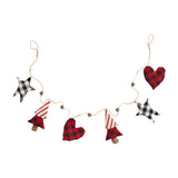 Mud Pie MP 40540010 Christmas Check Garland