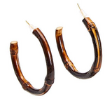 Two's Company TC 100343-20x Bamboo Hoop Earrings