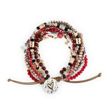Demdaco 100467 Your Journey Beaded Love Heart Bracelet