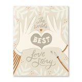 Compendium CD 10504 "Best Love Story" Wedding Card