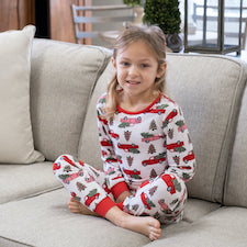 The Royal Standard TRS Kids Home For The Holidays Sleep Set White/Red/Pink