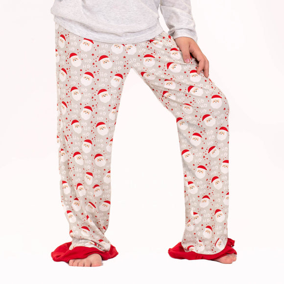 The Royal Standard TRS 1273223 Girl's Cheerful Santa Ruffle Sleep Pants