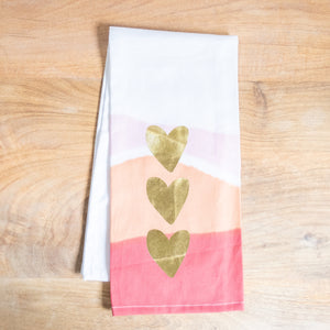 The Royal Standard TRS 130521017 Heart Watercolor Hand Towel