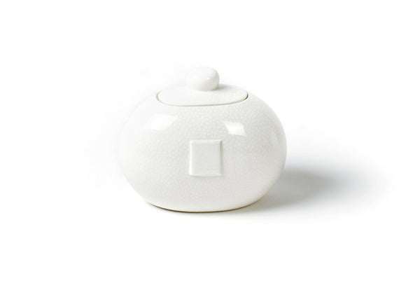 Coton Colors CC MINI-JAR-WHT White Small Dot Mini Cookie Jar