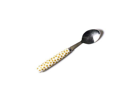 Coton Colors CC SDOT-SVSPN-GLD Gold Small Dot Serving Spoon