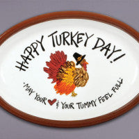 Magnolia Lane ML 61973 Happy Turkey Day Plate