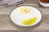 Pampa Bay PB CER-2427 Porcelain Small 2-Section Platter