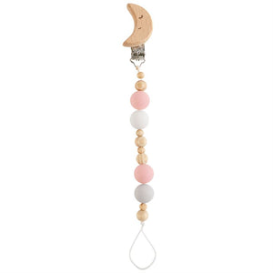 Mud Pie MP 11680010 Girl Moon Wooden Pacy Clip