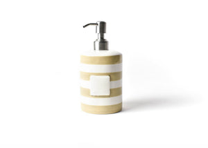 Coton Colors CC MINI-CSP-NEU Neutral Stripe Mini Cylinder Soap Pump