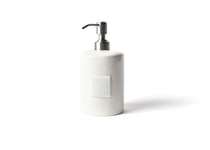 Coton Colors CC MINI-CSP-WHT White Small Dot Mini Cylinder Soap Pump