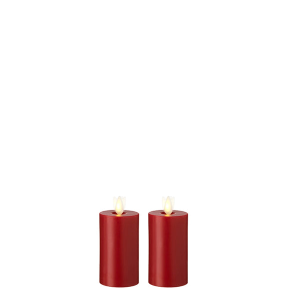 Raz Imports RZ 36104 2x3.5 Moving Flame Red Votive Candle, Set of 2