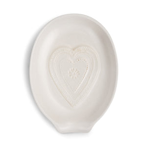 Demdaco 1004180457 Heart Oval Spoon Rest