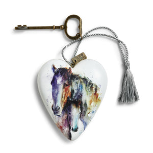 Demdaco 1003480217 Mare and Foal Art Heart