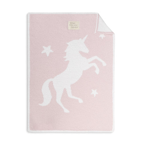 Demdaco 5004700963 Keep You Sparkle Unicorn Blanket
