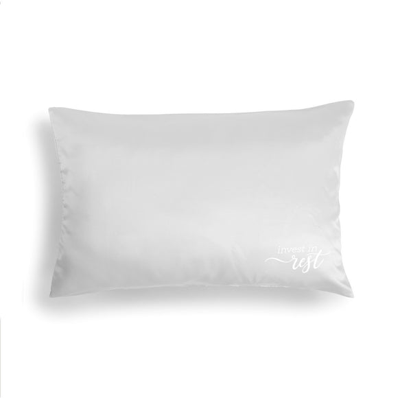 Demdaco 1004290241 Cream Satin Pillow Case-Invest In Rest