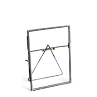 SugarBoo & Co SB AC215 Zinc Finish Picture Frame with Stand Vertical 5x7