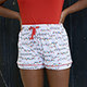 The Royal Standard TRS 49041 Merry & Bright Sleep Shorts White/Green/Red XLarge