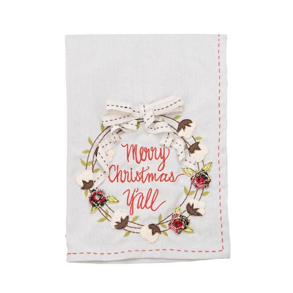 Glory Haus GH 70100526 Merry Christmas Y'all Tea Towel