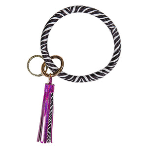 Simply Southern SS 841857144789 BANGLEKEYRING-ZEBRA