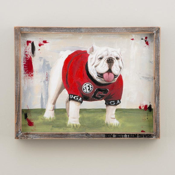 Glory Haus GH 411100002 UGA Bulldog Framed Canvas