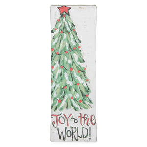 Glory Haus GH 10110119 Joy To The World Christmas Tree Canvas