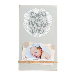 Glory Haus GH 37100107 Daddy's Girl/Mommy's World Twine Frame