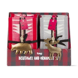 TAG 208598x Lodge Dishtowel and Ornament Set