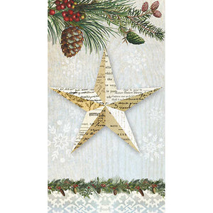 Paperproducts Design PD 1411755 Guest Towel Winter Lodge Star
