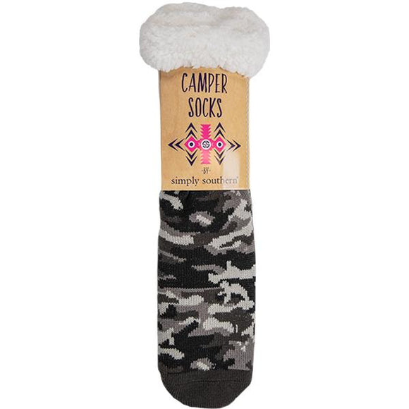 Simply Southern SS 0192 Camper Sock-Camoflage Black