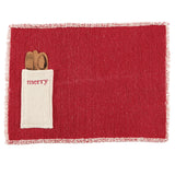 Mud Pie MP 41160003x Dhurrie Holiday Placemat - 2 Styles