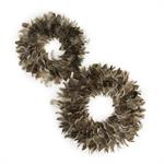 Two's Company TC 52194 Set of 2 Feather Wreaths