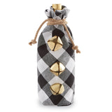 Mud Pie MP 48600077x Buffalo Check Wine Bag - 2 Colors