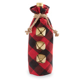 Mud Pie MP 48600077x Buffalo Check Wine Bag - 2 Colors